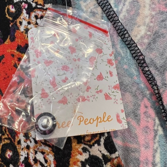 Free‎ People | Mock Neck Open Back Balloon Sleeve All Dolled Up Dress XS NWT - Picture 11 of 12